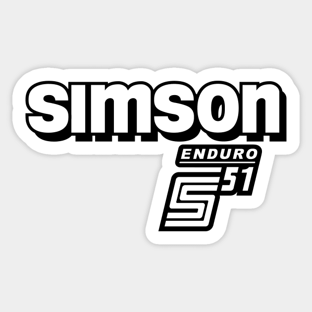 Simson S51 Enduro logo Sticker by GetThatCar